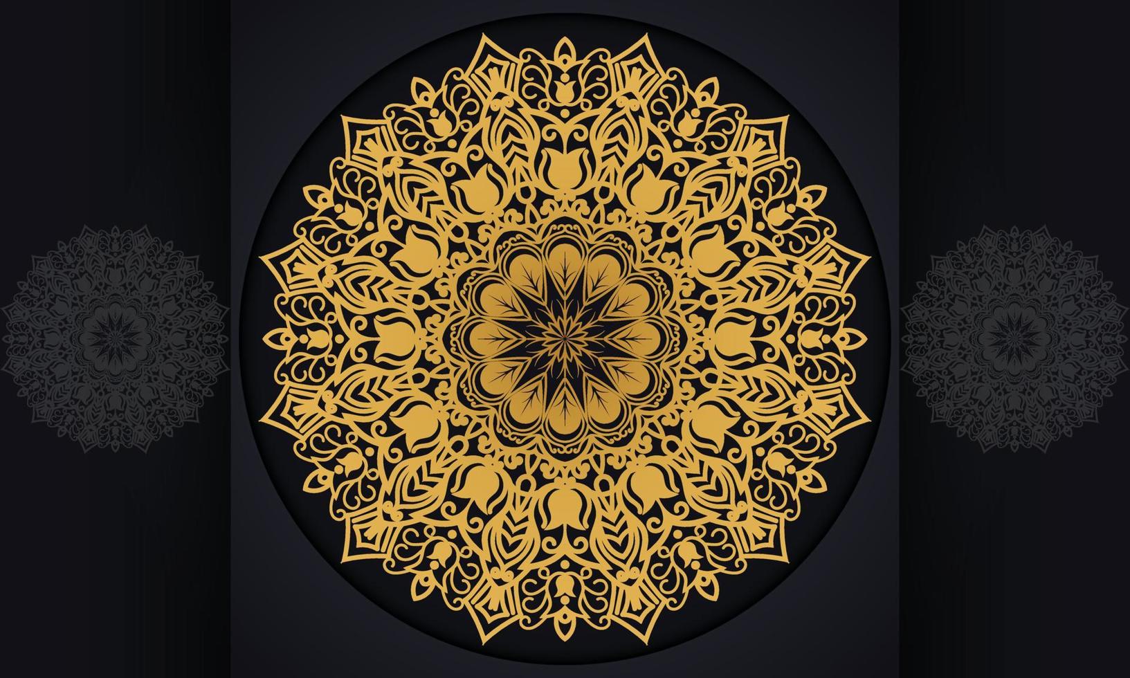 abstract background with ornament. Mandala pattern vector design.