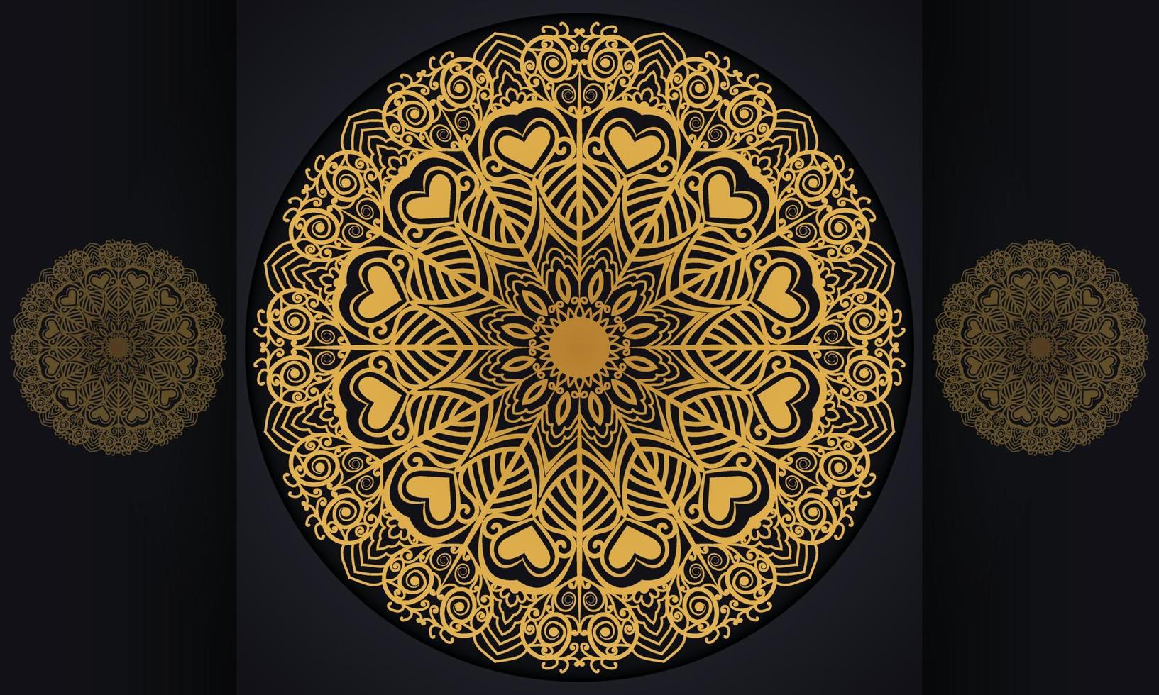 abstract background with ornament. Mandala pattern vector design.