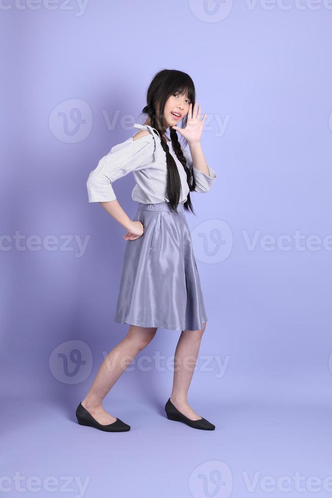 Purple Preppy Girl photo