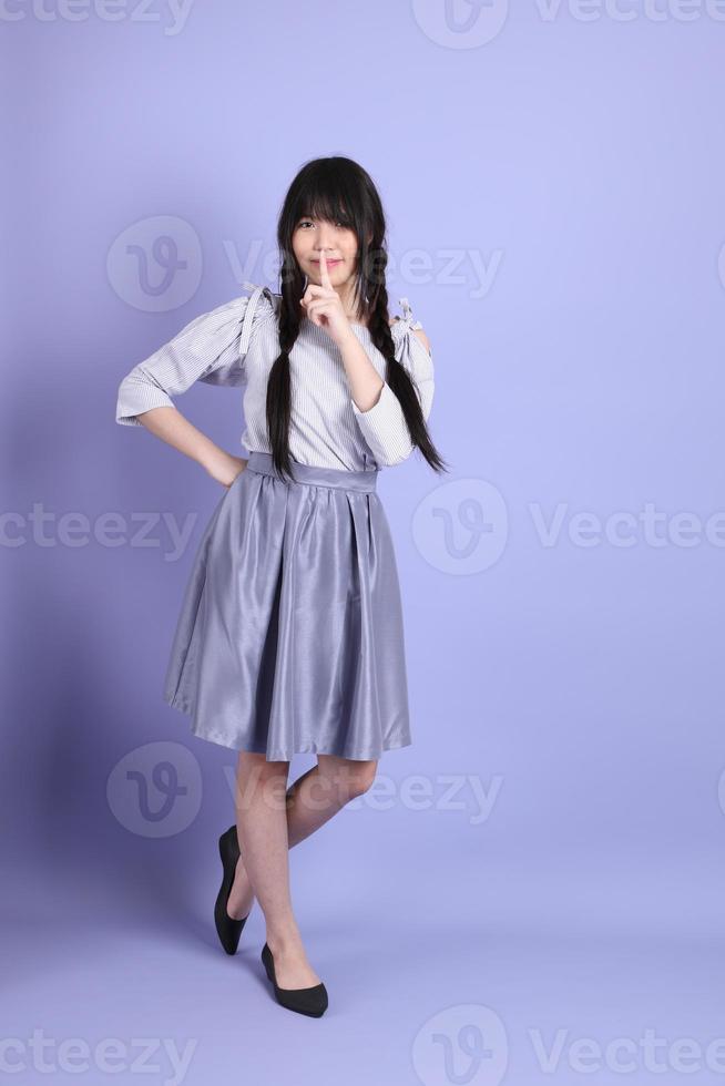 Purple Preppy Girl photo