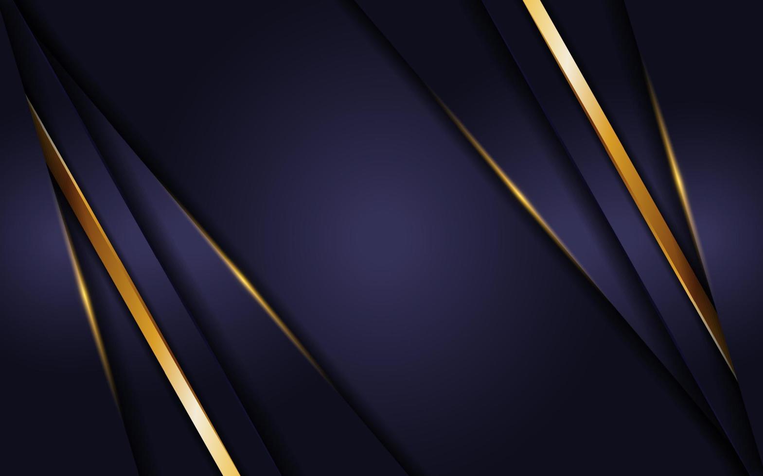 luxurious navy background with golden lines vector