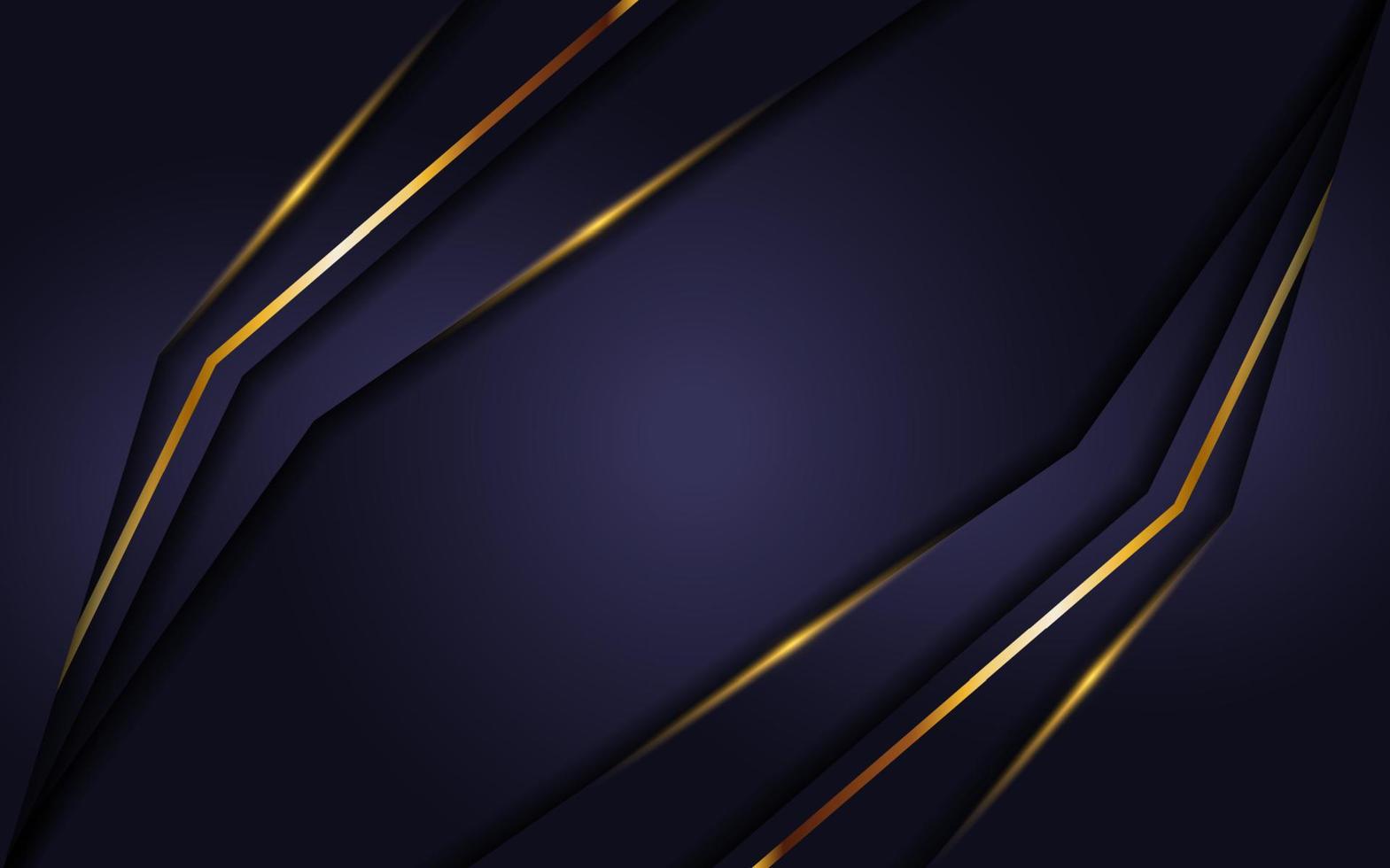 luxurious navy background with golden lines vector