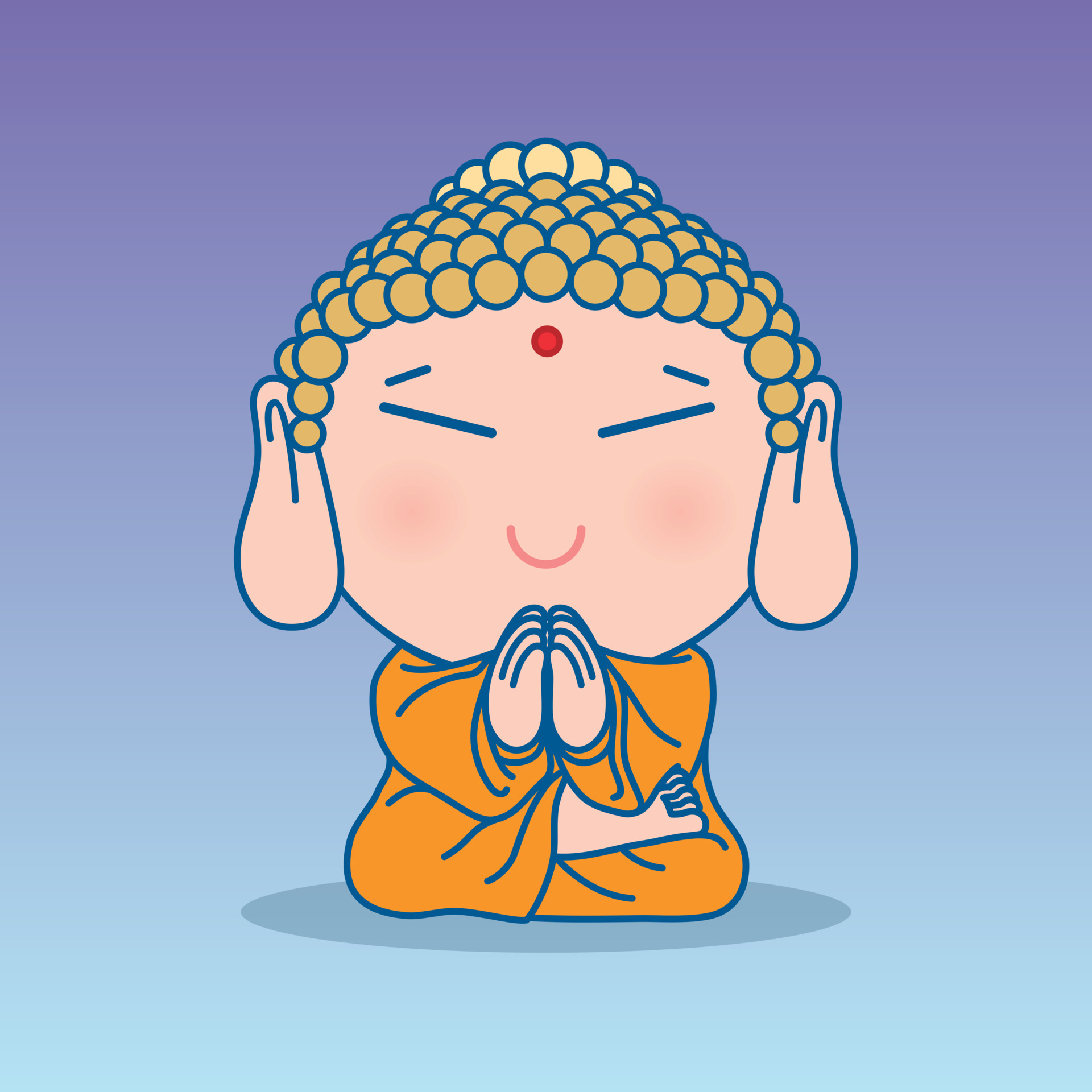 Buddha. Cute Cartoon character vector illustration 6869498 Vector Art at Vecteezy Buddha. Cute Cartoon character vector illustration 6869498 Vector Art at Vecteezy