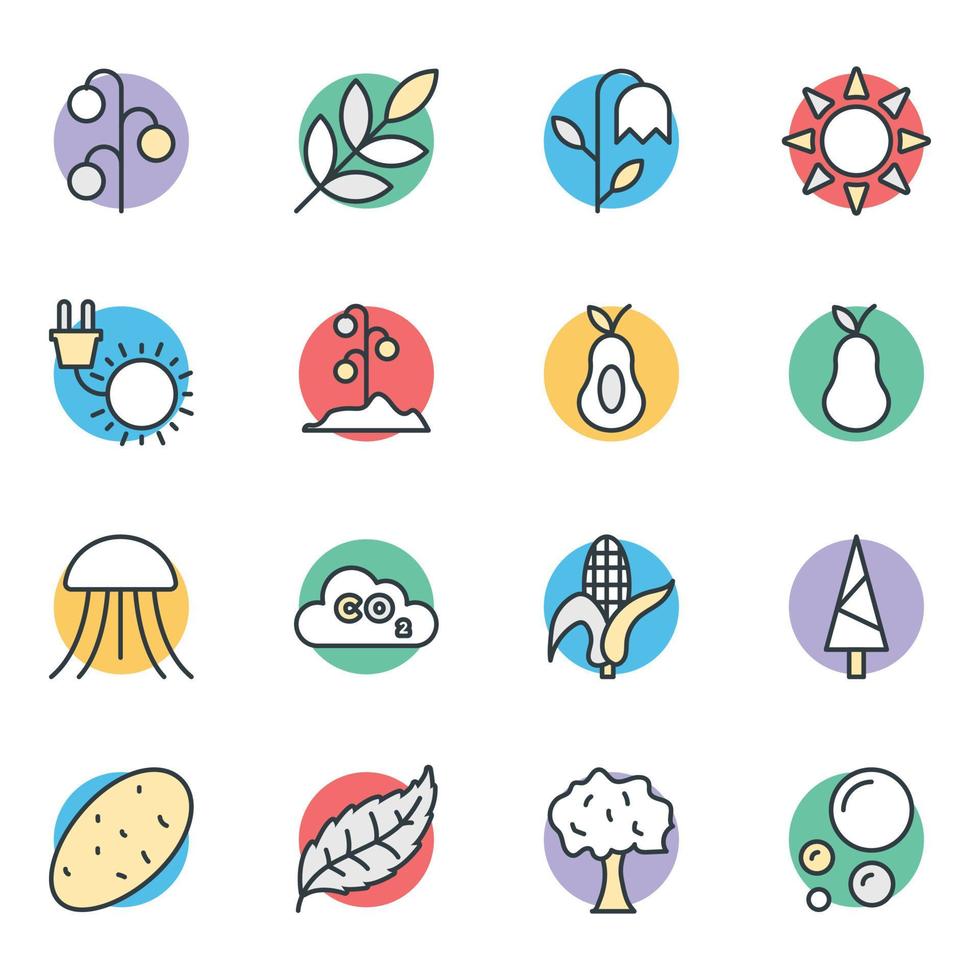 Trendy Tree Concepts vector