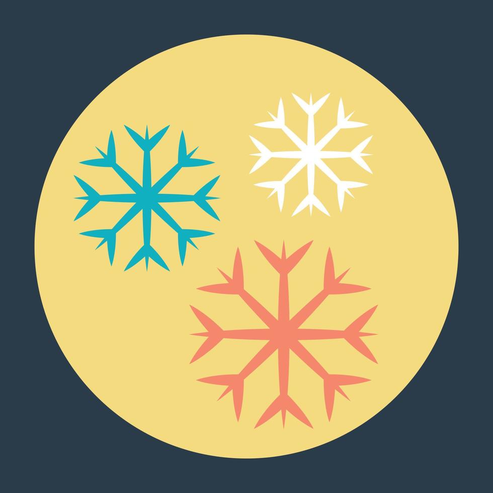 Trendy Snowflake Concepts vector