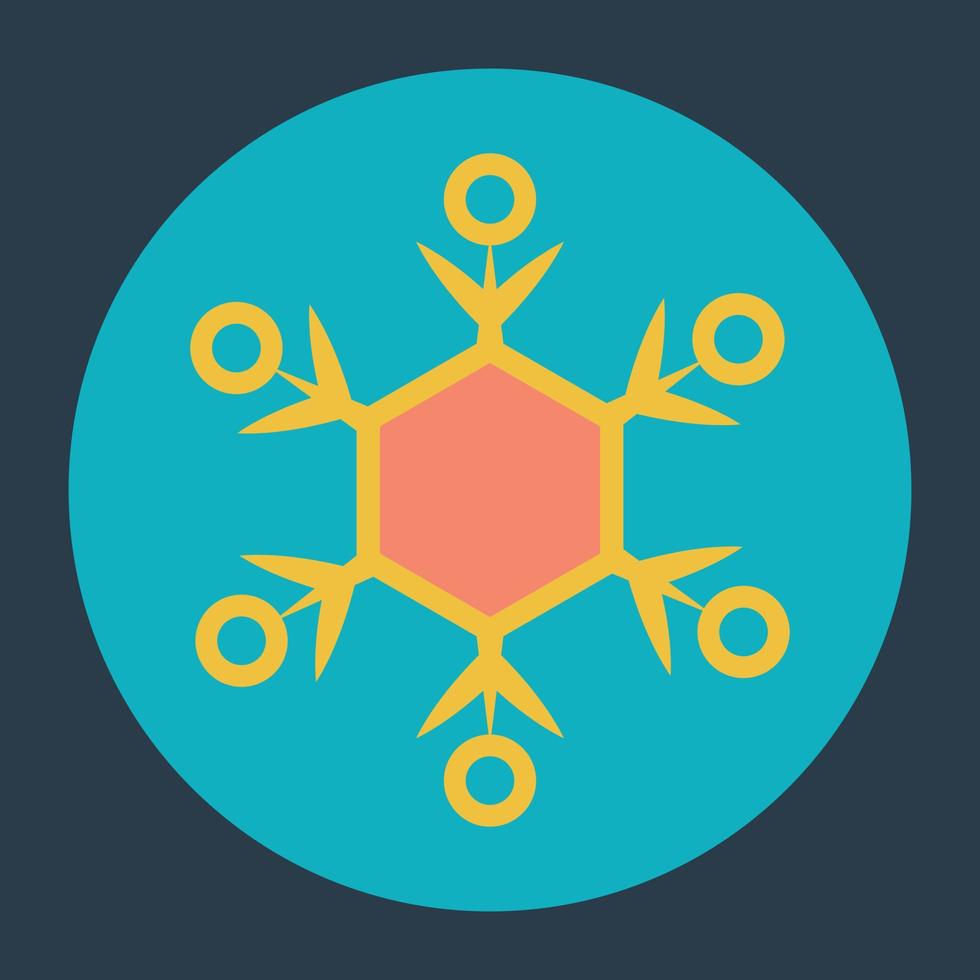 Trendy Snowflake Concepts vector