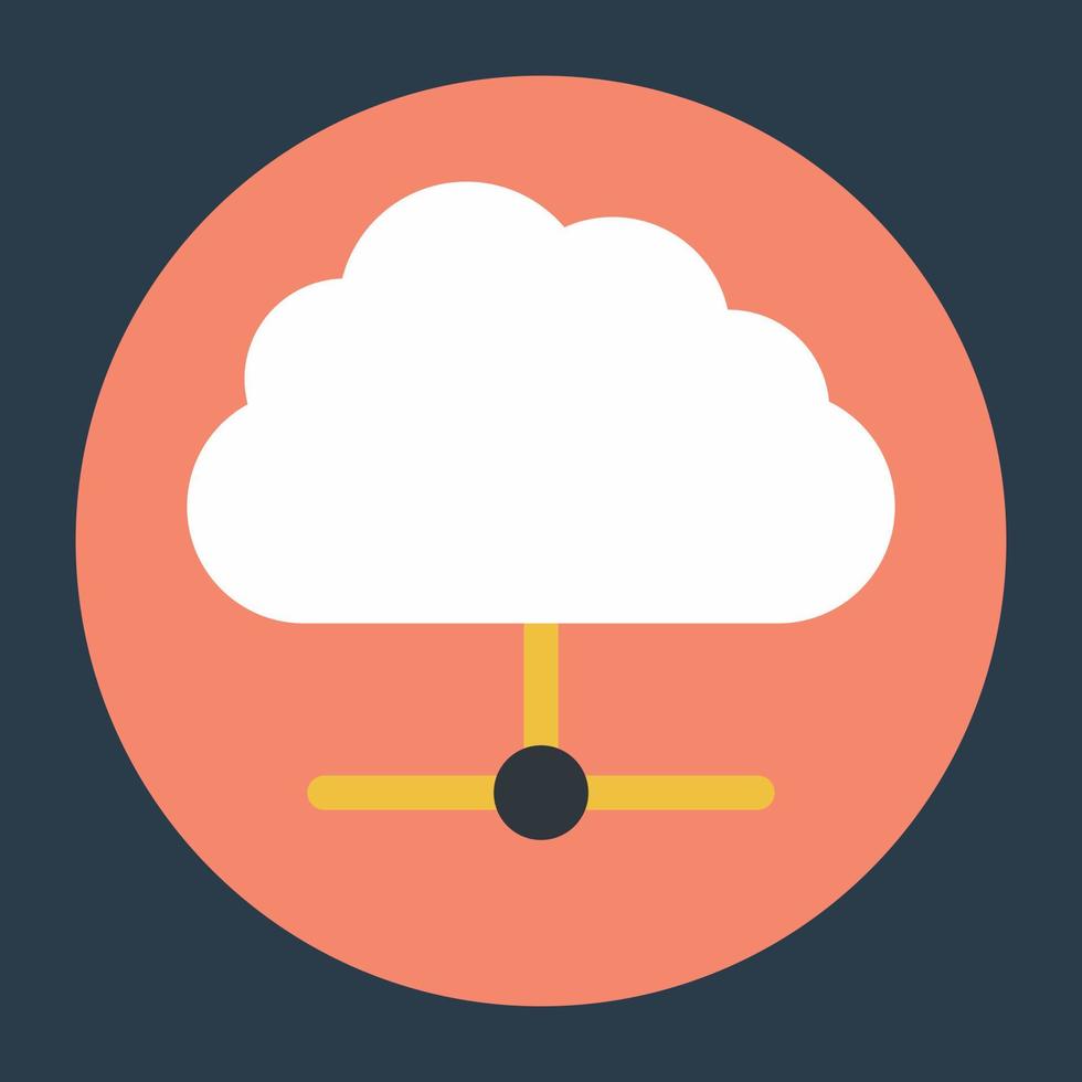 Cloud Network Concepts vector