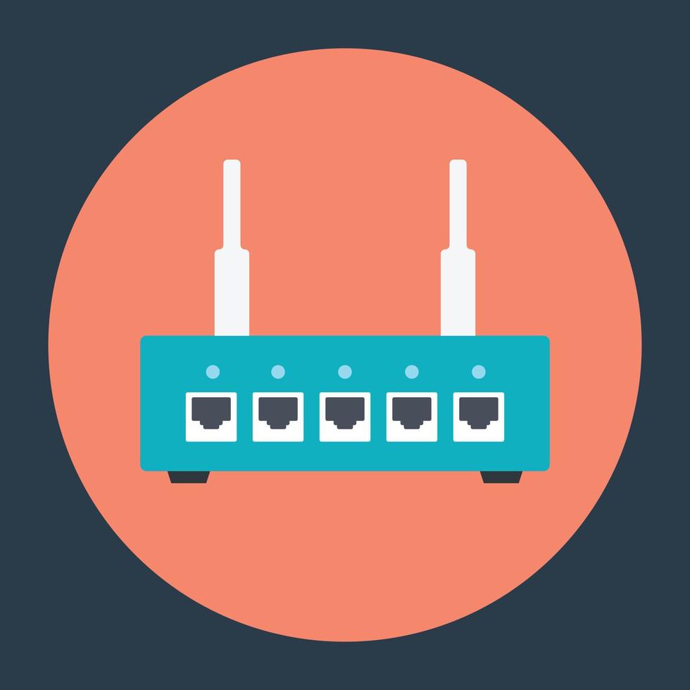 conceptos de enrutador wlan vector