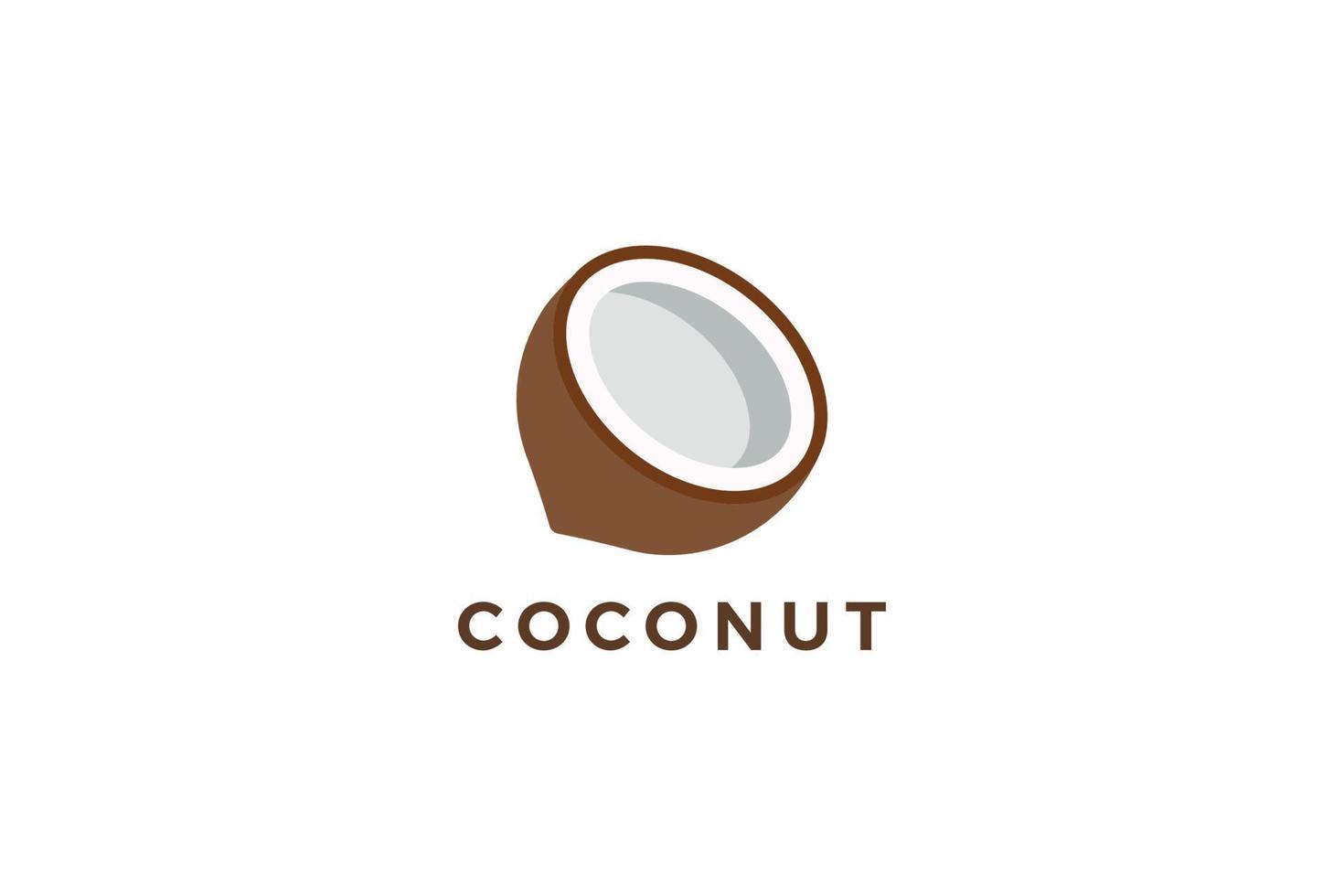 A peace of coconut slice vector