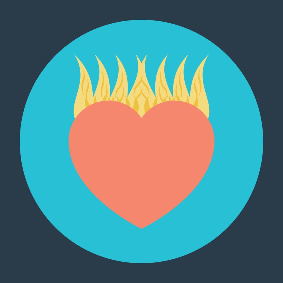 Burning Heart Concepts vector