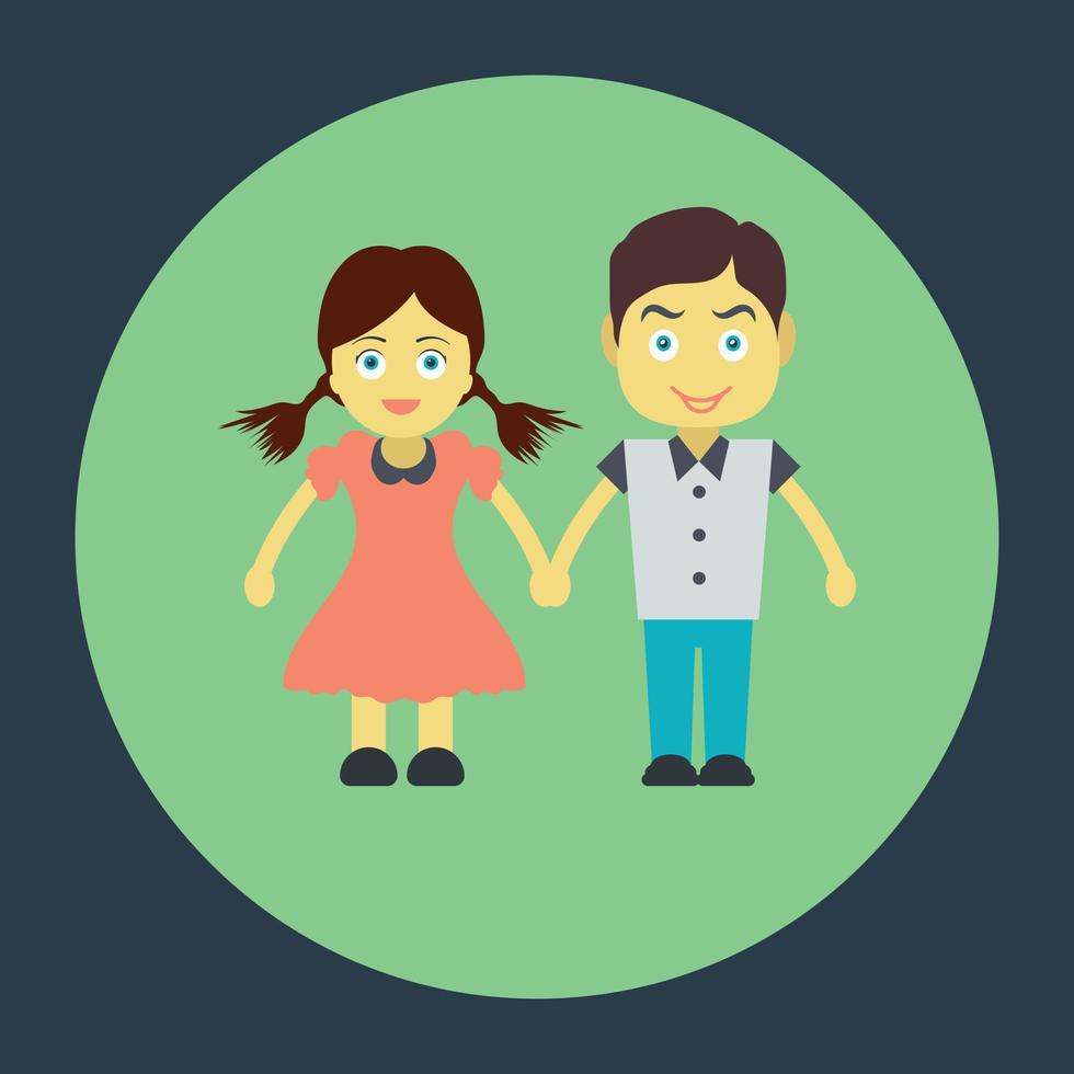 Trendy Couple Concepts vector