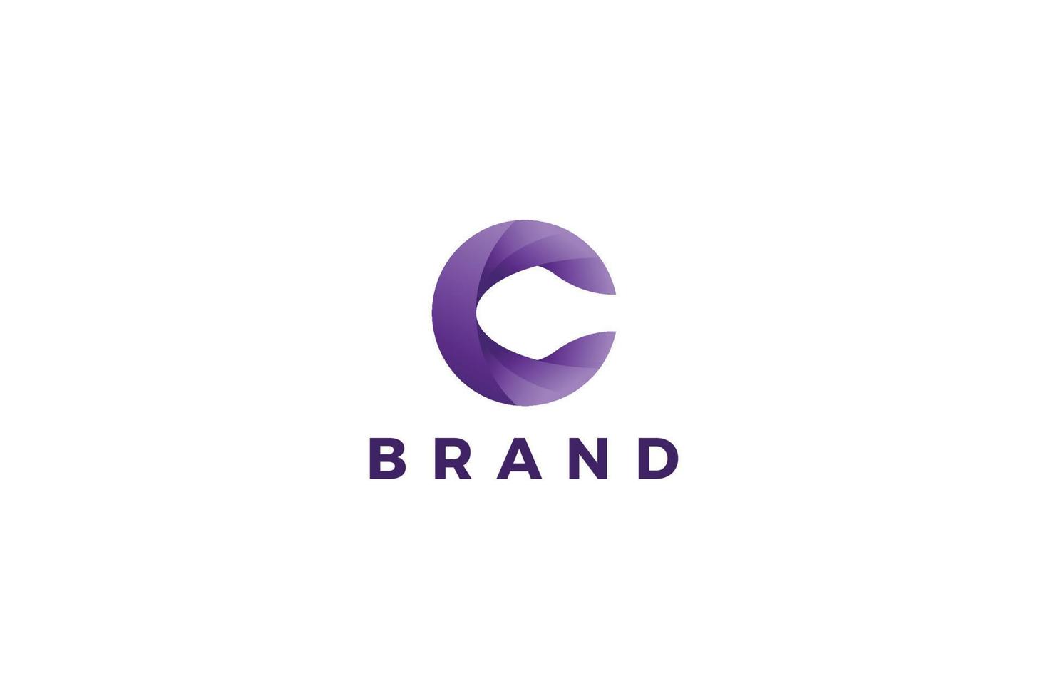 Letter C business logo design vector