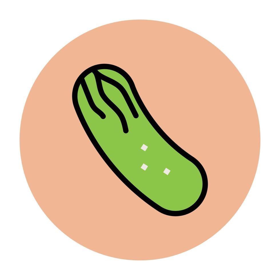 Trendy Cucumber Concepts vector