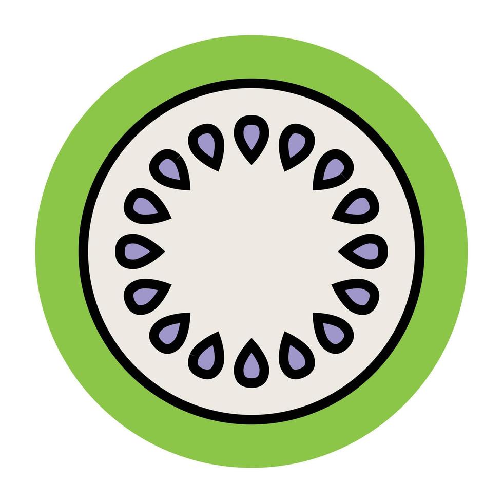 Trendy Cucumber Concepts vector
