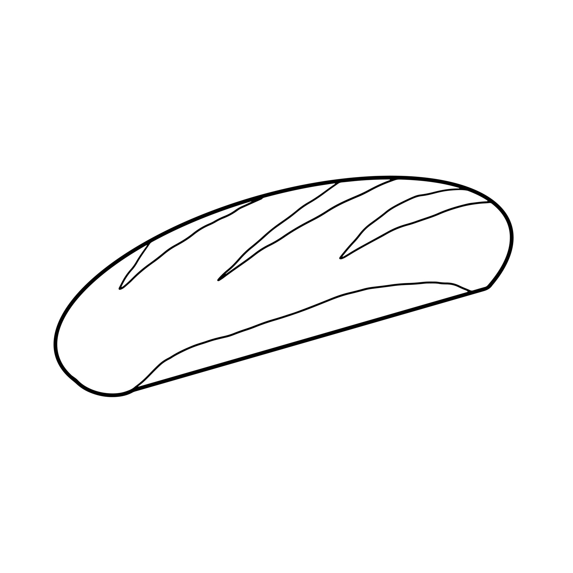Baguette Bakery Bread Food Hand drawn Doodle 6870344 Vector Art at Vecteezy