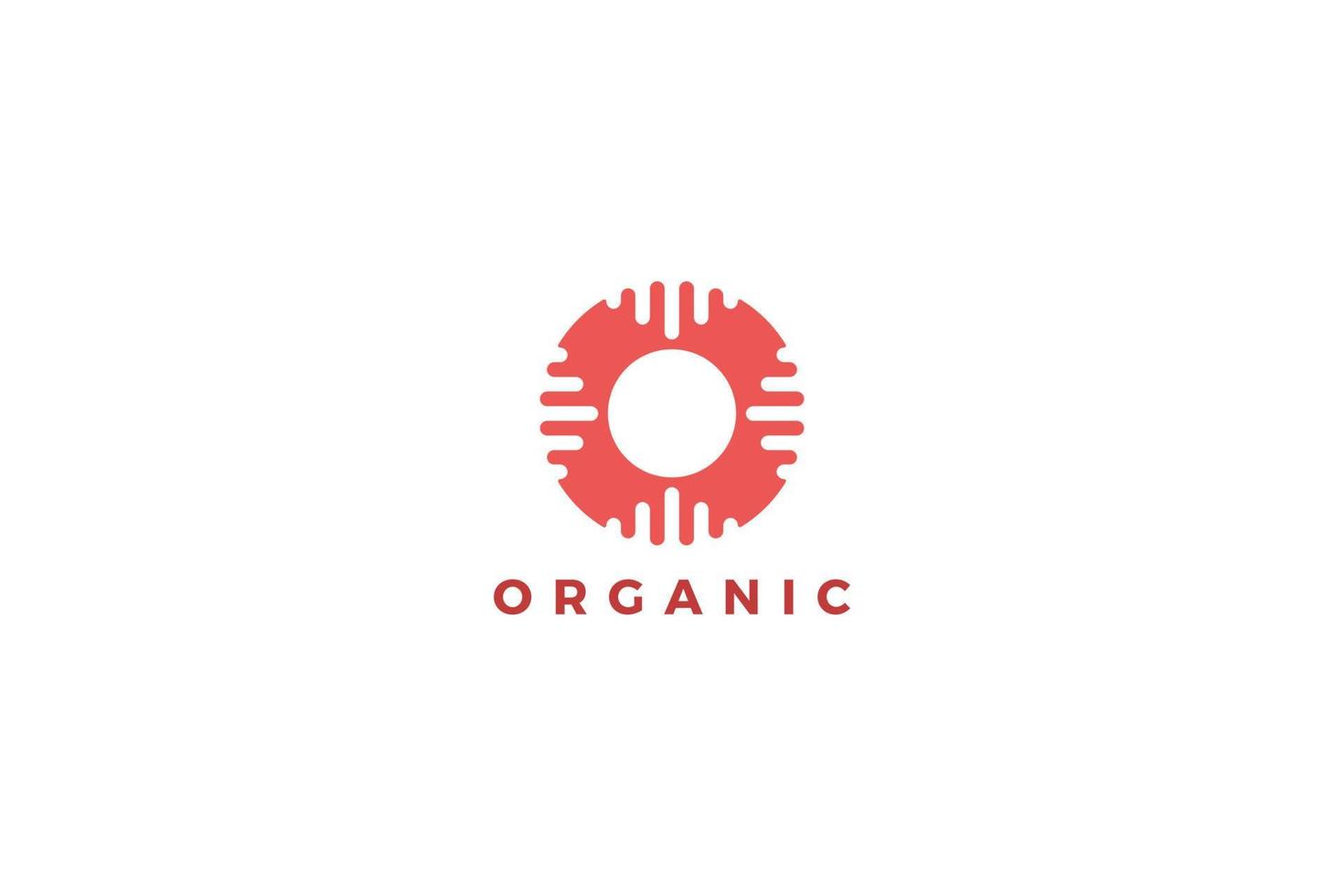 Letter O organic business logo design vector