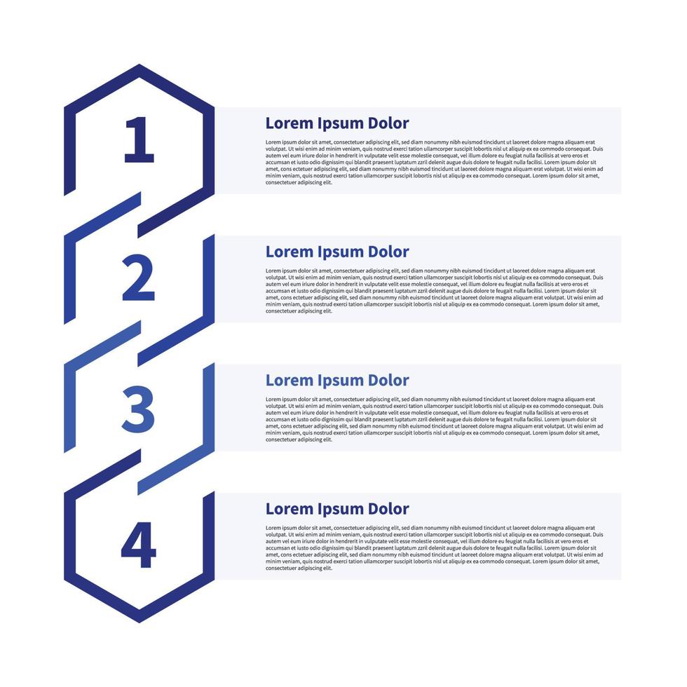geometrical blue infographic design vector