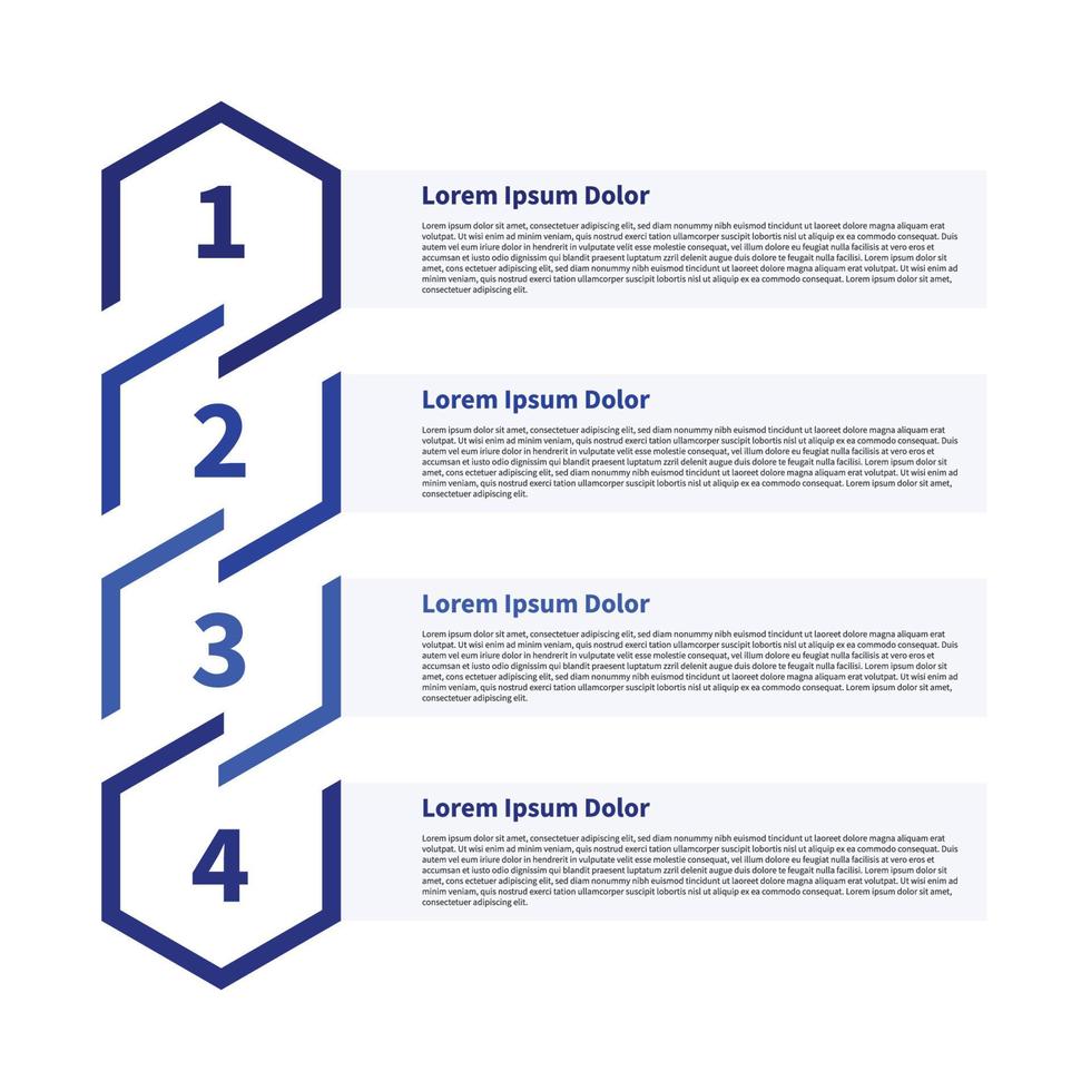 diseño infográfico azul geométrico vector