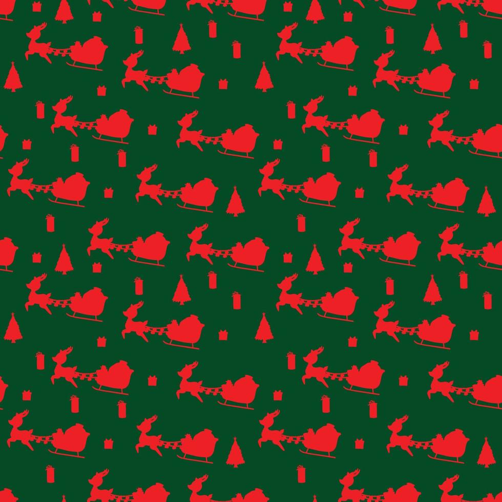Christmas seamless pattern background. Vector illustration.