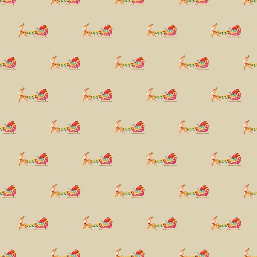 Christmas seamless pattern background. Vector illustration.