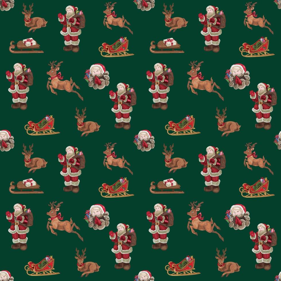 Christmas seamless pattern background. Vector illustration.