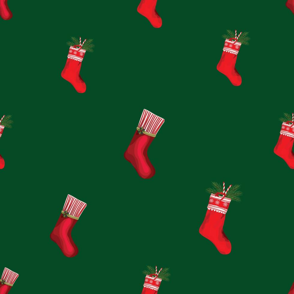 Christmas seamless pattern background. Vector illustration.