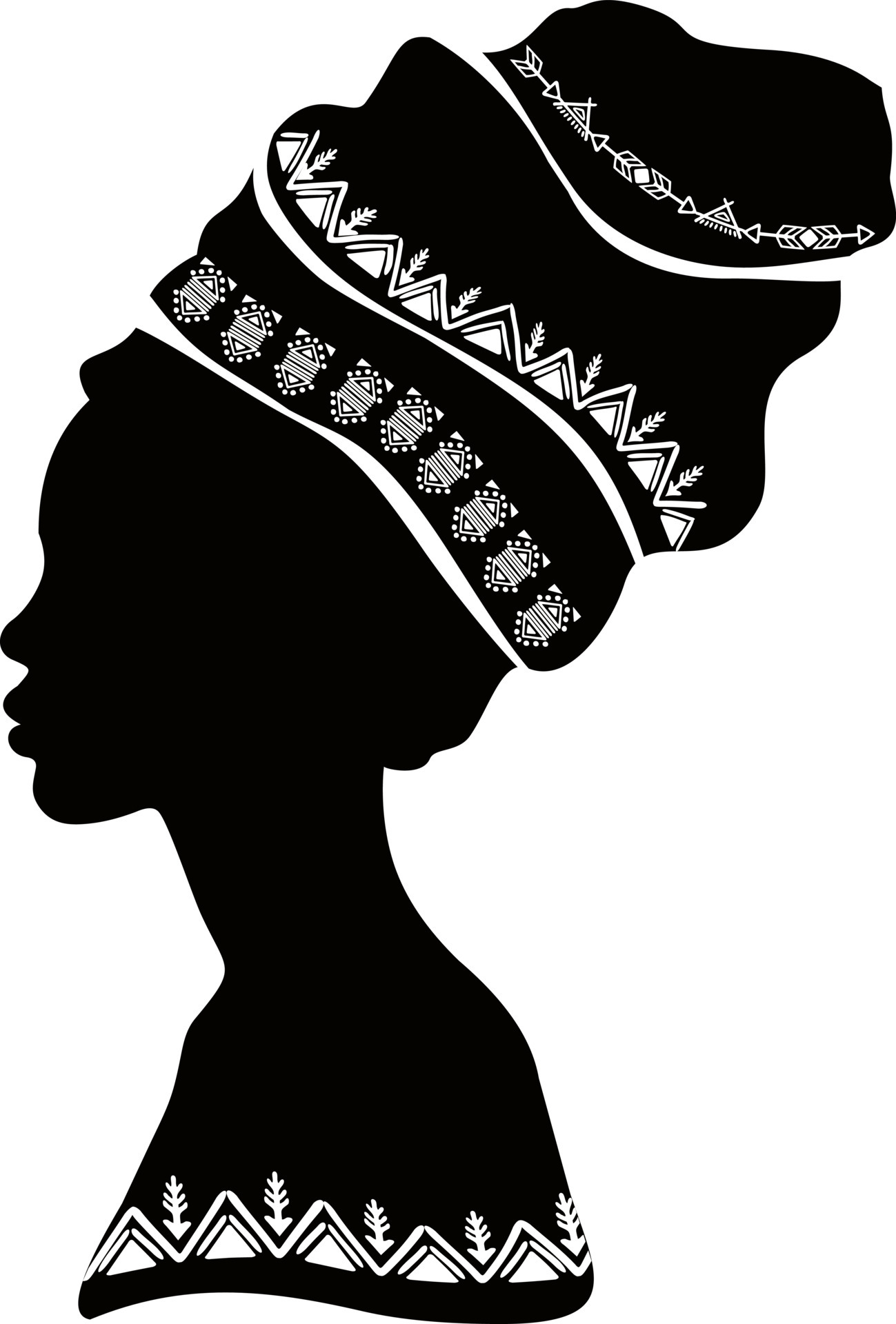 black face silhouette