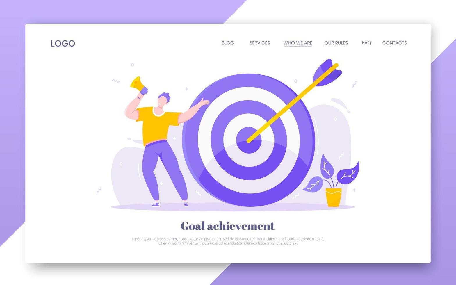 Goal achievement business concept sport target icon and arrow in the bullseye. vector