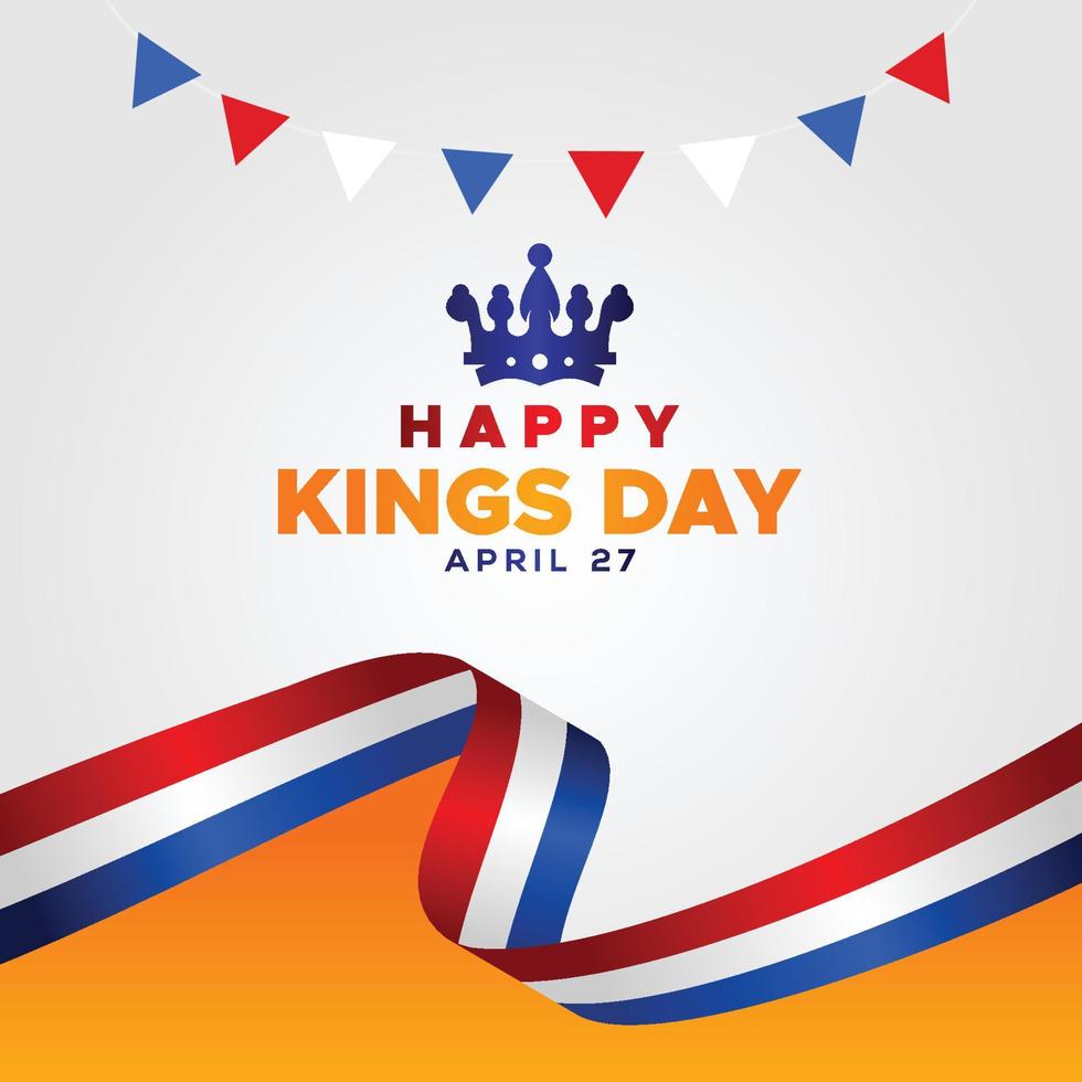 Kings Day Design Celebrate Moment vector