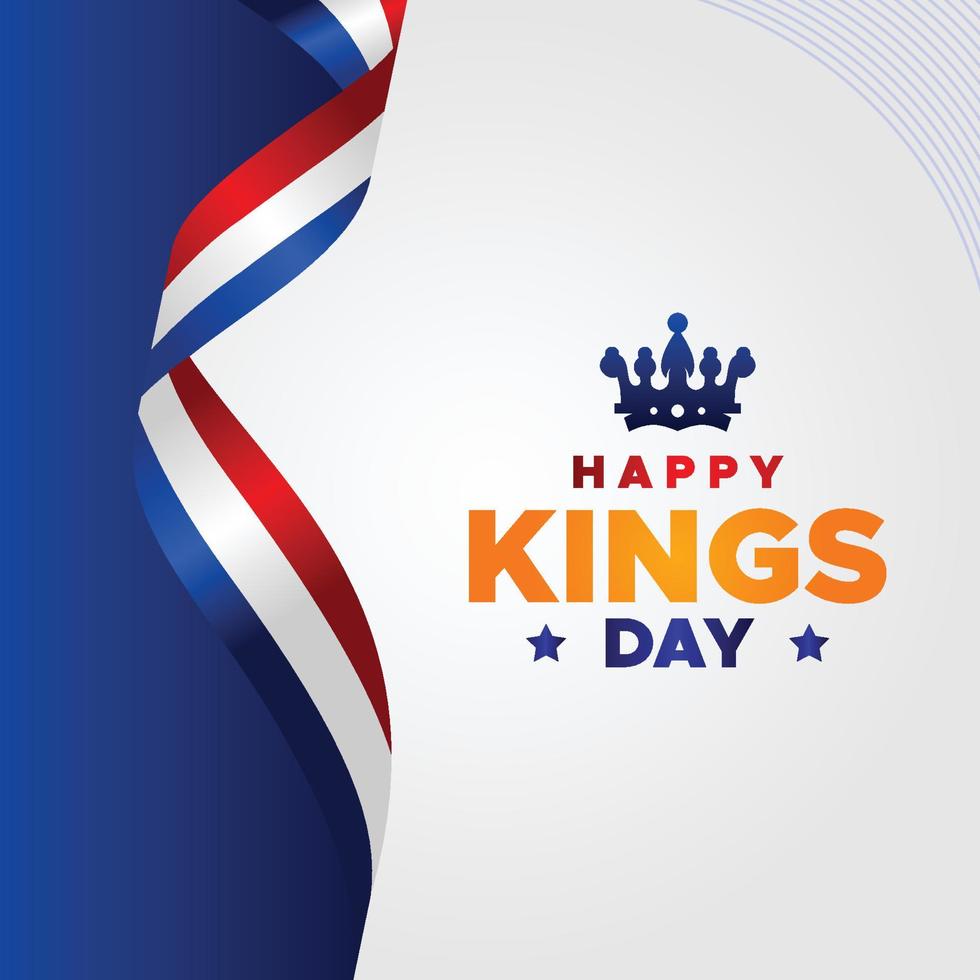 Kings Day Design Celebrate Moment vector