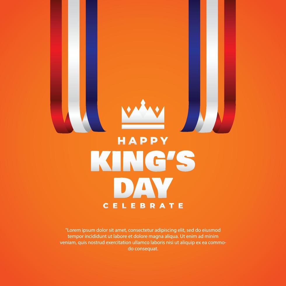 Kings Day Design Celebrate Moment vector