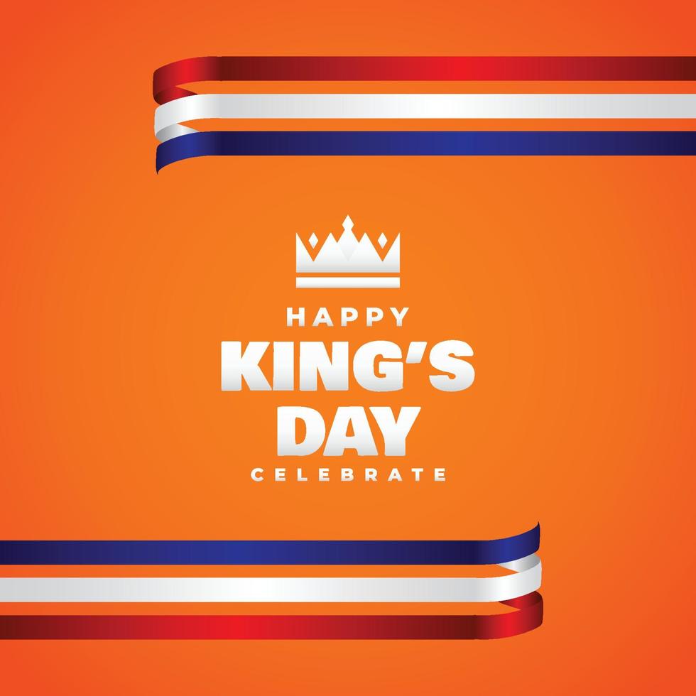 Kings Day Design Celebrate Moment vector