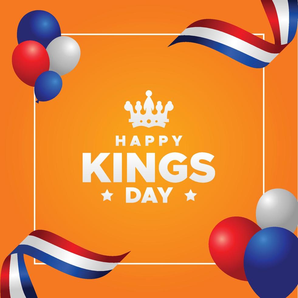 Kings Day Design Celebrate Moment vector