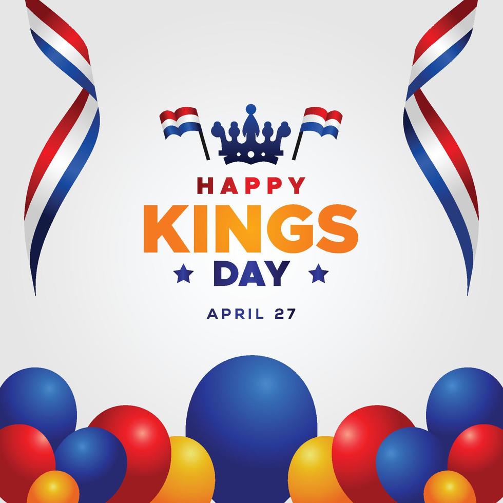 Kings Day Design Celebrate Moment vector