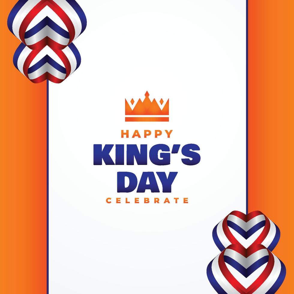 Kings Day Design Celebrate Moment vector