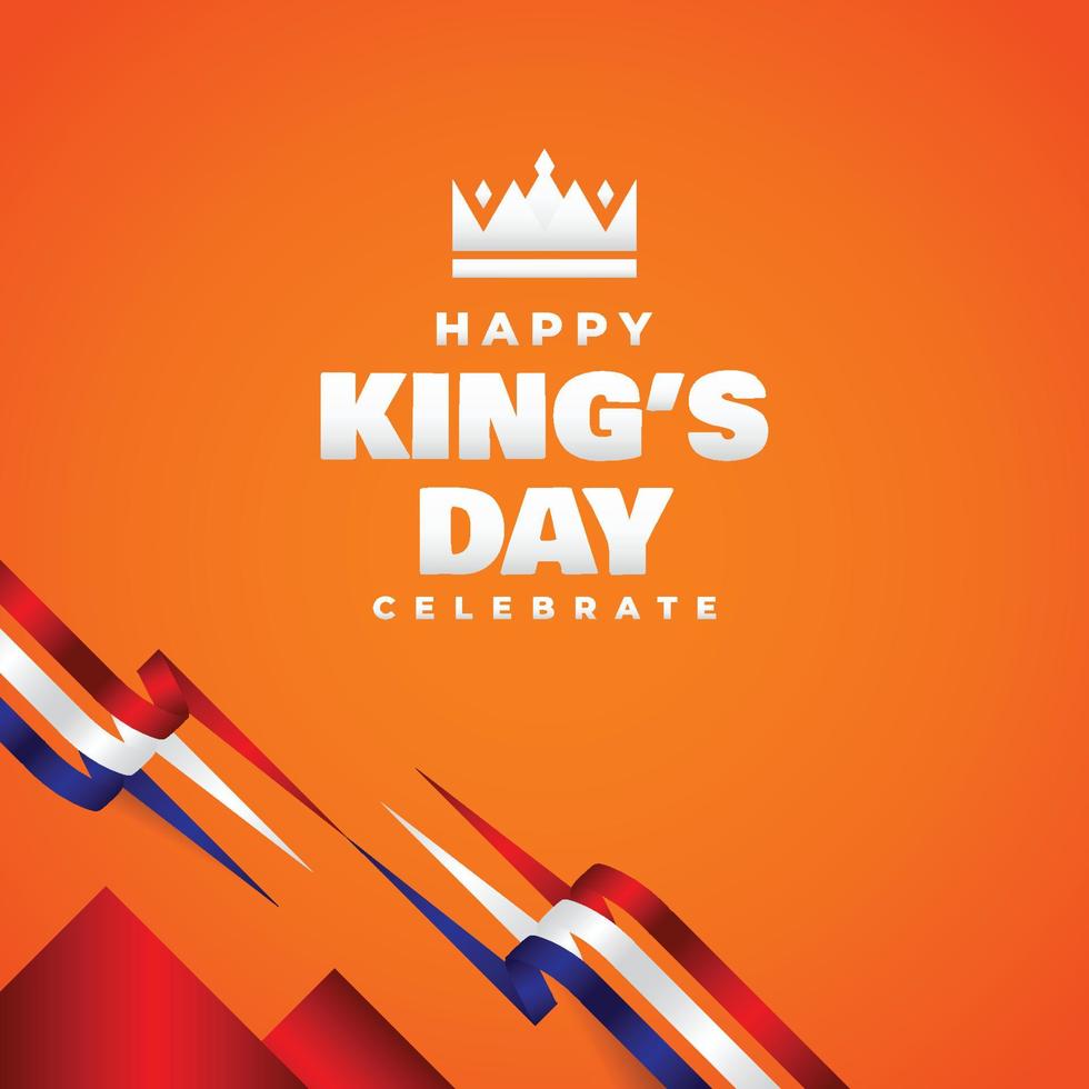 Kings Day Design Celebrate Moment vector