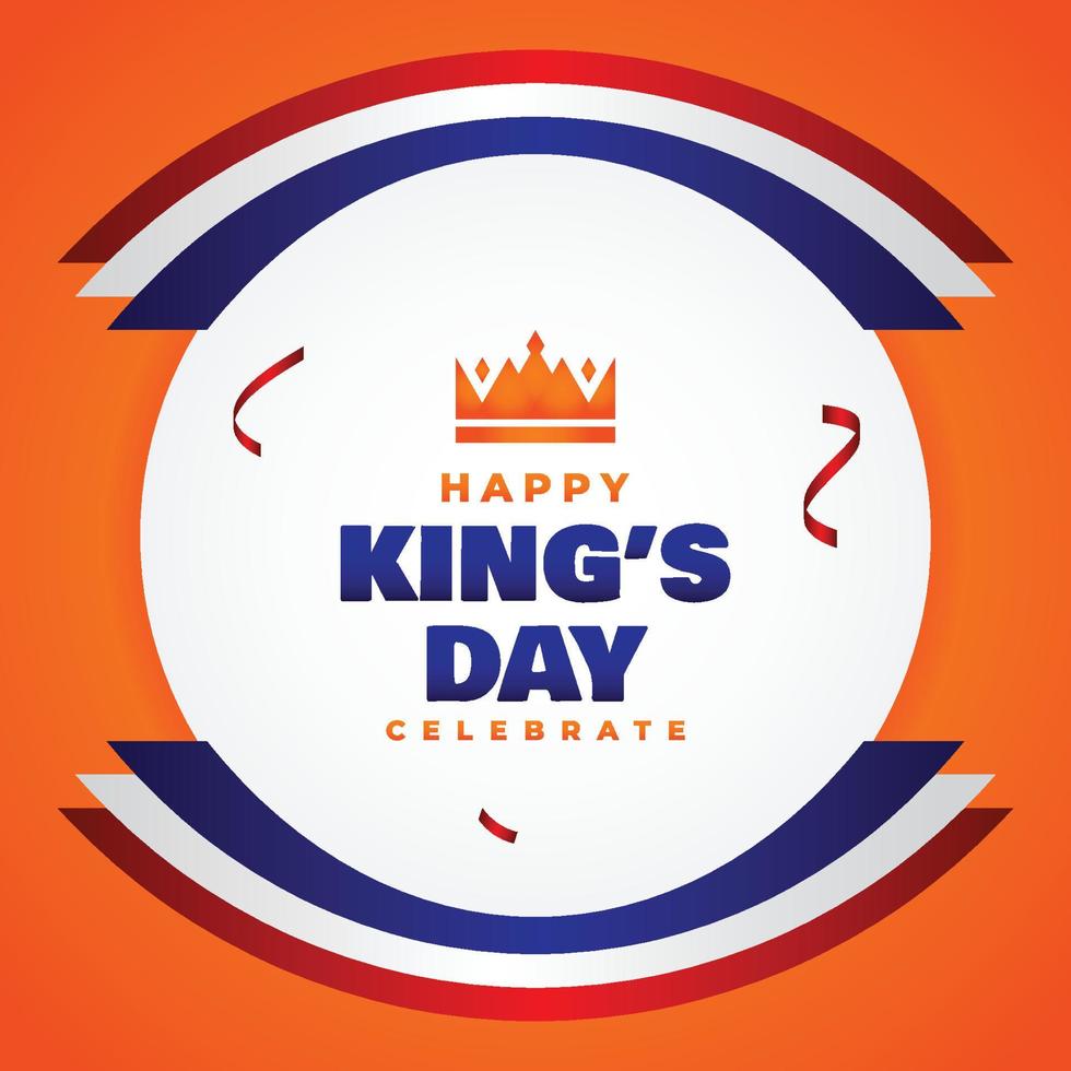 Kings Day Design Celebrate Moment vector