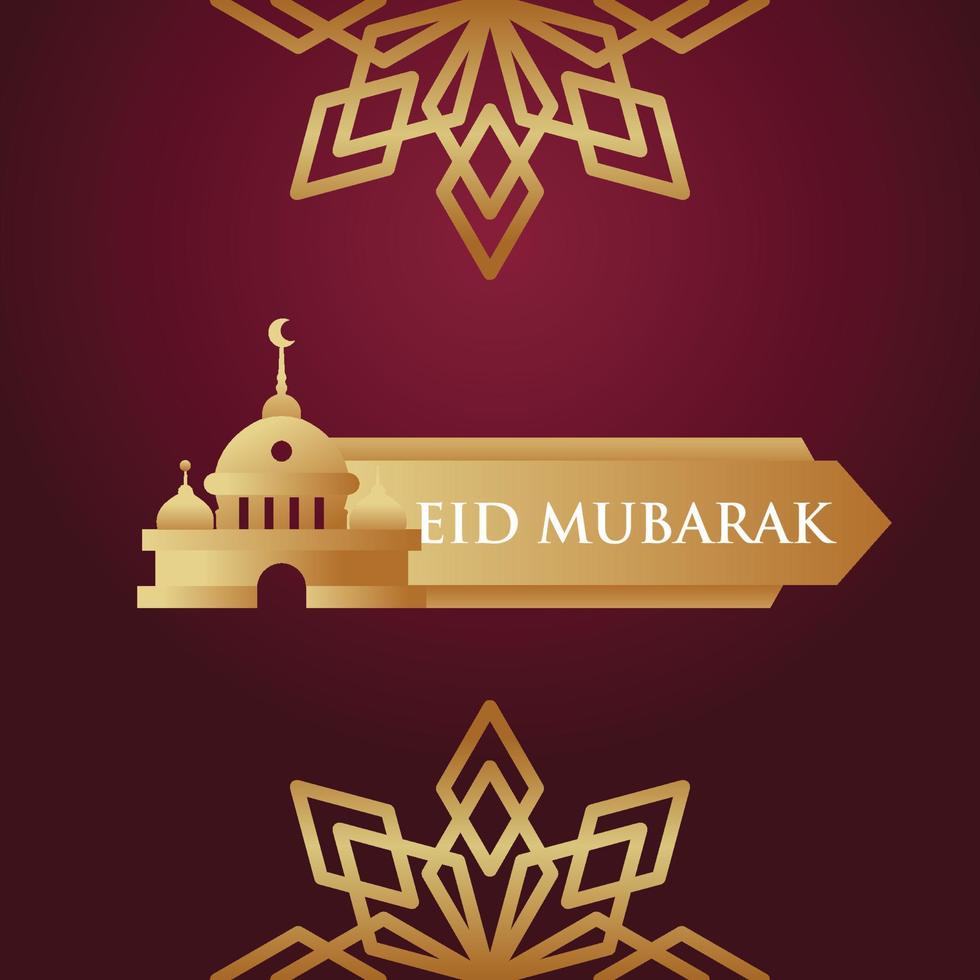 Eid Mubarak Design Celebrate vector