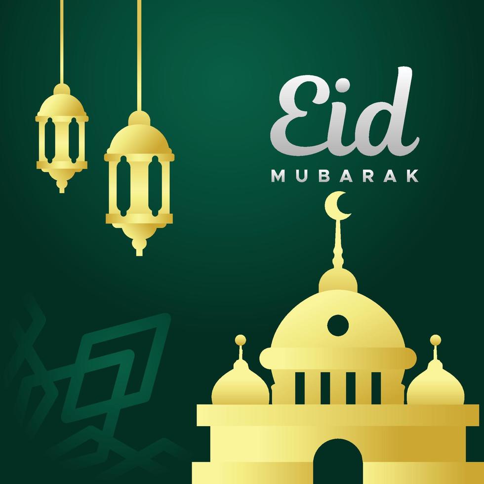 eid mubarak diseño celebrar vector