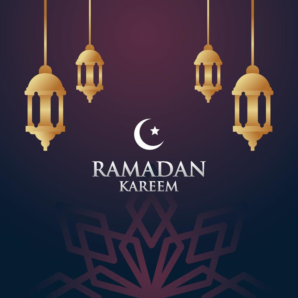 ramadan kareem diseño celebrar vector