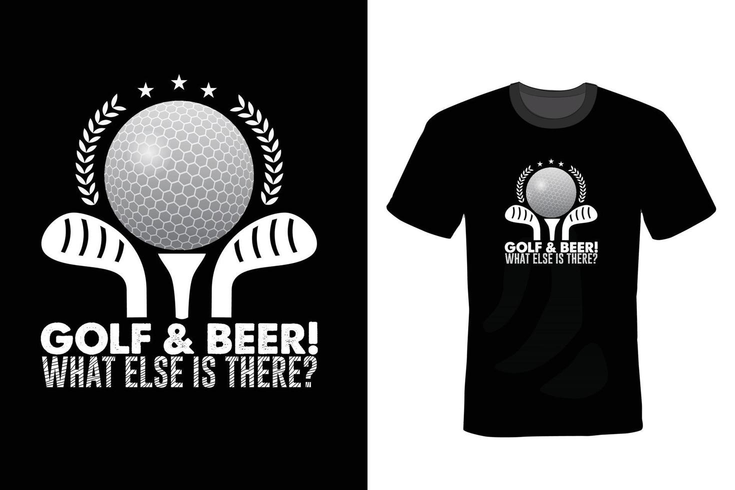 diseño de camiseta de golf, tipografía, vintage vector
