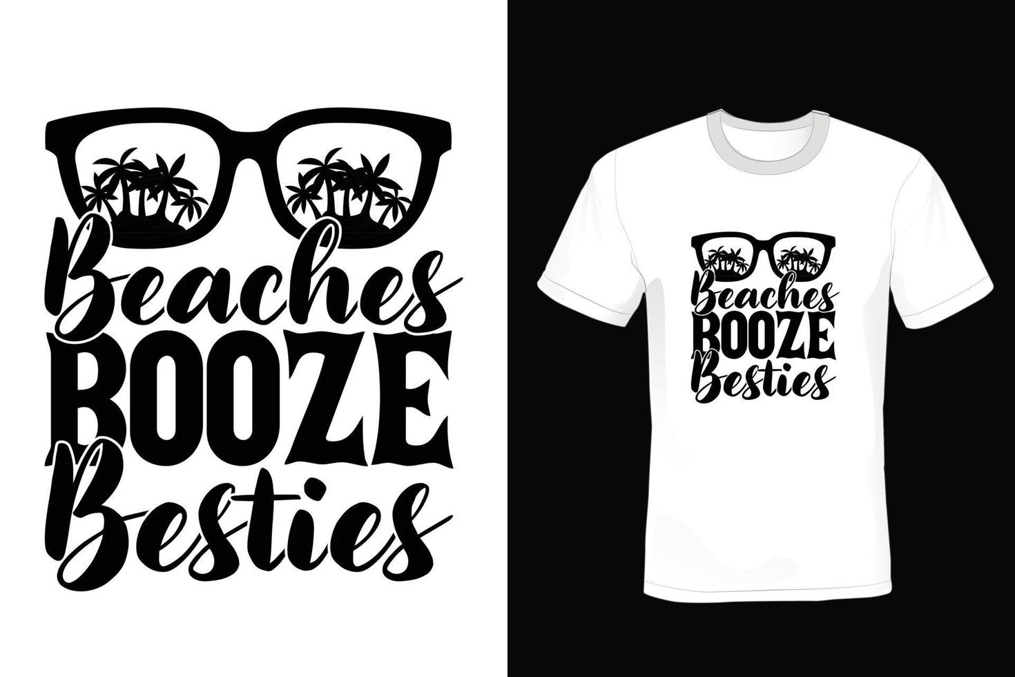 Beach T-shirt design, typography, vintage vector