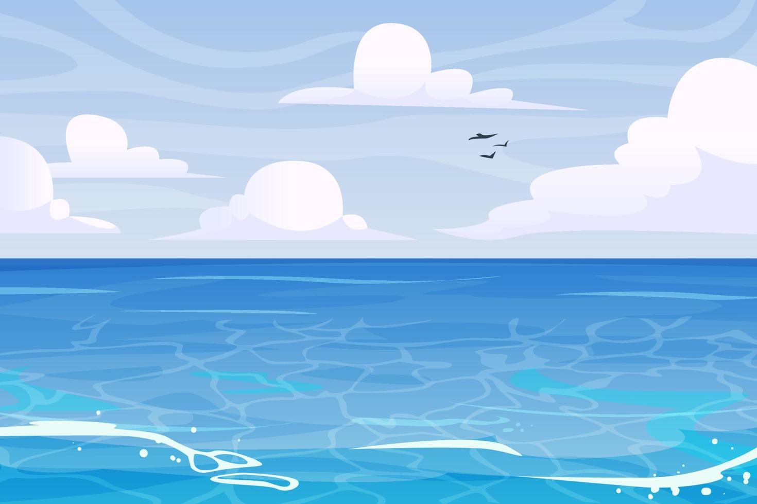 Ocean Background Concept vector