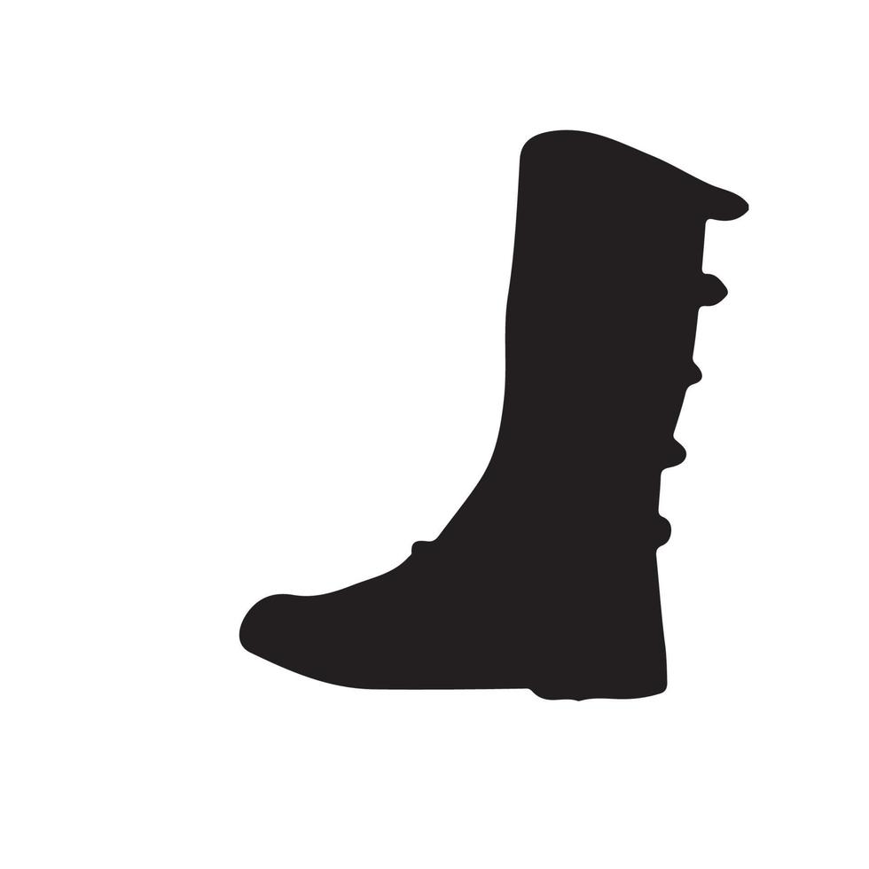 Cowboy boot silhouette vector