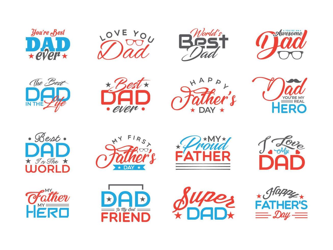 Happy father's day tshirt design vector