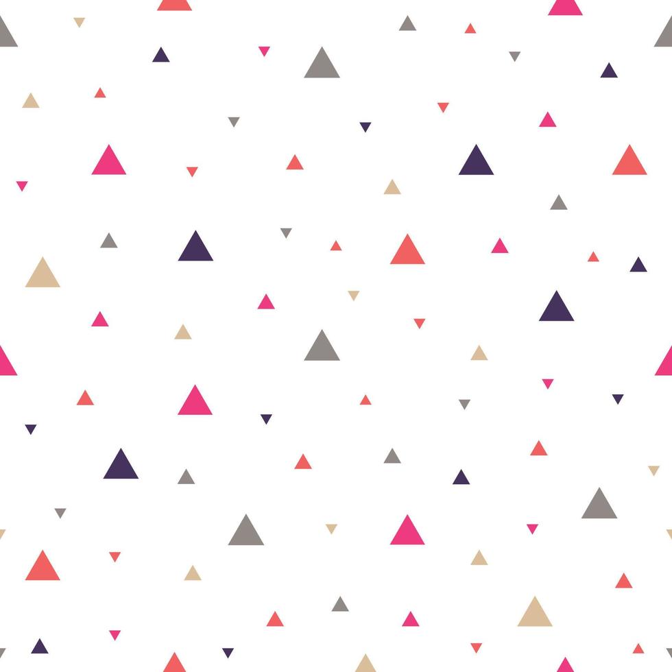 Seamless pattern small triangle on a white background for print, wallpaper, decoration, textile vector illustration