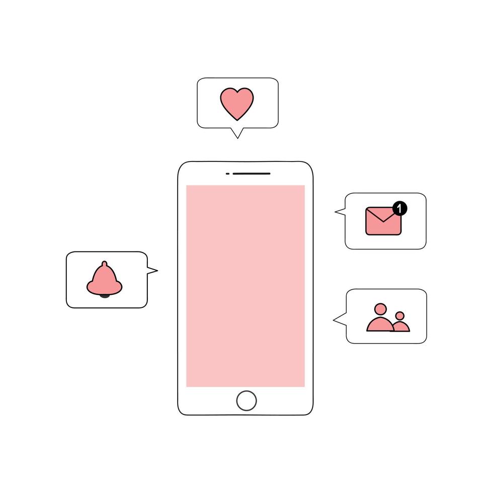 pink mobile phone icon