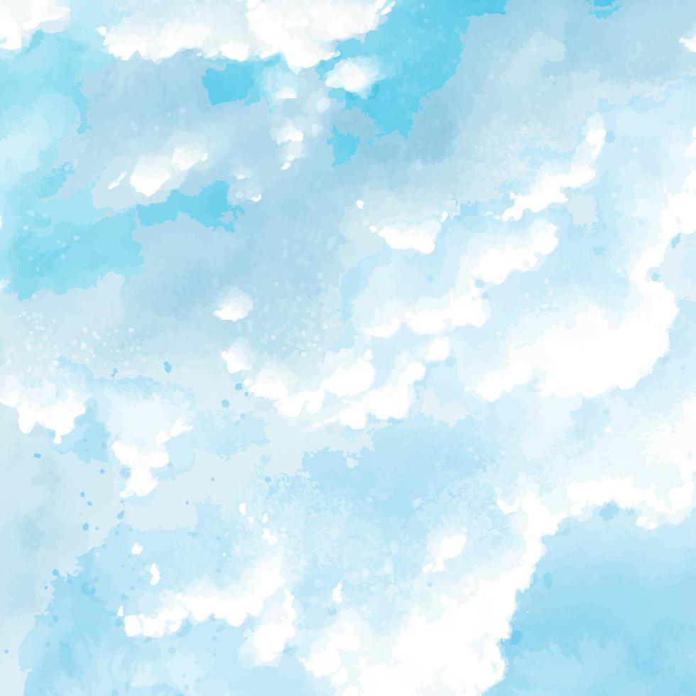 Watercolor Artistic Cloud Composition Concept vector