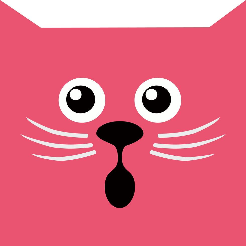 Cat emoji square emoticon smile cute vector illustration 6873374 Vector Art  at Vecteezy