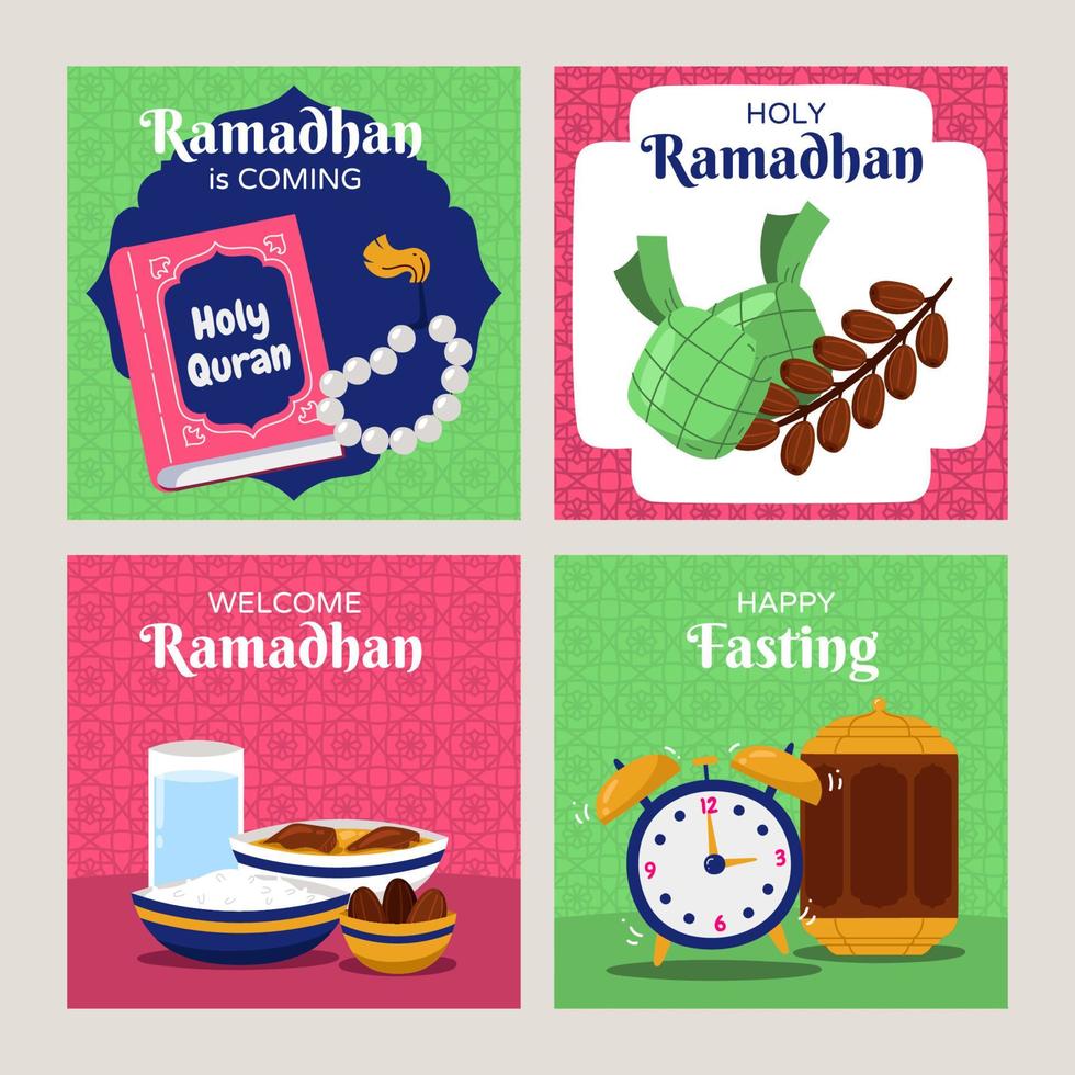 Holy Fasting Month Social Media Posts 6873379 Vector Art at Vecteezy